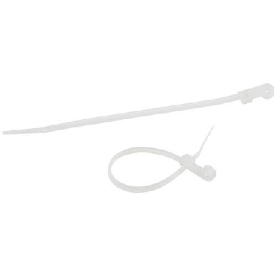 Хомут кабельный 3.6х100 под винт бел. NO-225-315 (уп.100шт) Эра Б0066040