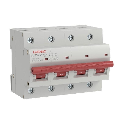 Выключатель автоматический модульный max типа MD125H 10кА 4п C 100А YON MD125H-4PC100