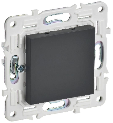 Заглушка с суппортом SKANDY SK-C01G графит IEK SK-PL10-K53