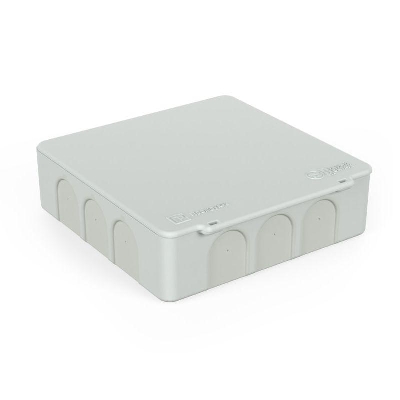 Коробка распределительная ОП 100х100х30 (HF) для прям. монтажа двухкомп. безгалоген. (уп.48шт) Промрукав 60-0302