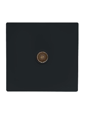 Розетка 1-мест. TV оконечная черн. бархат LEZARD 752-4200-130