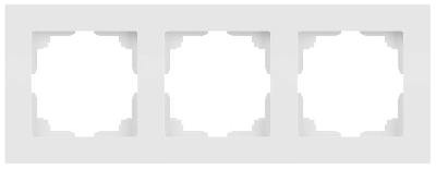 Рамка 3-м СП Accent 6-503-01М бел. матов. Intro Б0063744