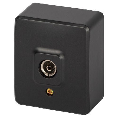 Розетка 1-м ОП Эксперт 11-3201-05 TV IP20 антрацит Эра Б0063024