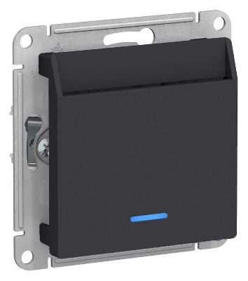 Выключатель карточный СП AtlasDesign 10А IP20 без задержки времени механизм карбон SE ATN001067