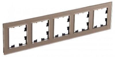 Рамка 5-м AtlasDesign Nature органич. стекло шампань SE ATN320505