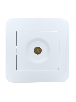 Розетка телевизионная оконечная TV СП ASTI IP20 в сборе бел. LEZARD 7081-0202-130