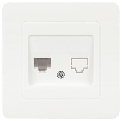 Розетка компьютерная 1-м СП Style 7-303-01 RJ45 бел. Intro Б0060649