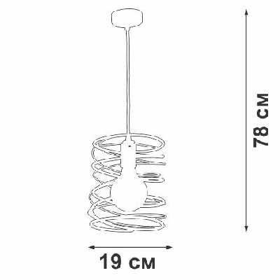 Подвес 1хE27 макс. 60Вт Vitaluce V4144/1S
