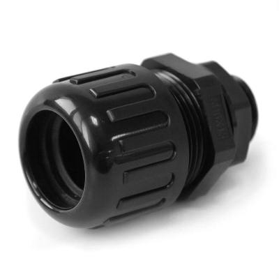 Муфта вводная для гофрированных труб ВМУ-ГТ-20 (М20) (N-MGW20-21B) усиленная IP68 черн. Промрукав PR08.3277