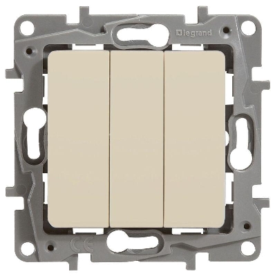 Выключатель 3-кл. СП Etika 10А IP20 250В 10AX винтов. зажимы механизм сл. кость IEK 672343