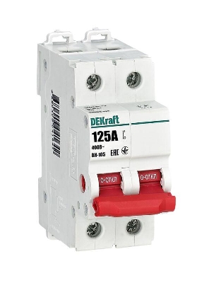 Выключатель-разъединитель ВН-105 ВН105-2P-125A DEKraft 17089DEK