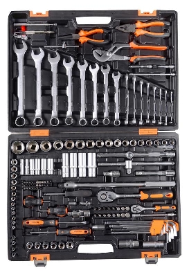 Набор инструментов 1/2дюйм 1/4дюйм CrV в кейсе 151 предмет Вихрь 73/6/7/9