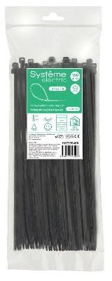 Стяжка кабельная 370х4.8 черн. (уп.100шт) SE IMT37048B