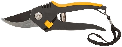 Секатор "Люкс" режущие кромки внахлест тефлон.покрытие лезвий прорезиненные ручки 200мм FIT 77093