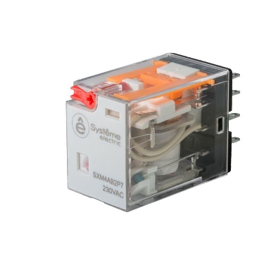 Реле 10А 2CO 230В AC тест кнопка LED SE SXM2CB2P7