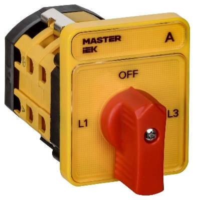 Переключатель кулачковый 10А (сх. 98) стандартная рукоятка IEK MI-CS10-010-098