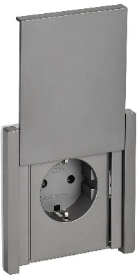 Розетка СП FORTE&PIANO 16А IP44 FP521 с заземл. защ. шторки с крышкой винт. крепл. сталь IEK FP-R16-16-44-K46