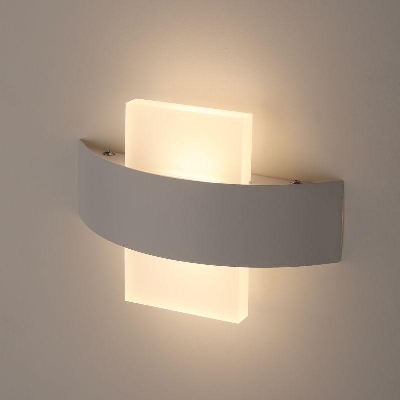 Светильник WL7 WH+WH декор. подсветка светодиод. 6Вт IP54 бел. ЭРА Б0034604