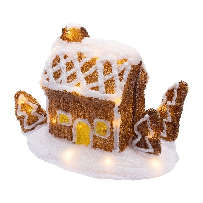 Фигура светодиодная акриловая "Пряничный домик" 26х15.5х20см 30LED 3хАА (не в комплекте) Neon-Night 513-324