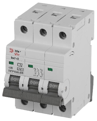 Выключатель автоматический 3п C 32А 4.5кА ВА47-63 PRO ЭРА Б0059440