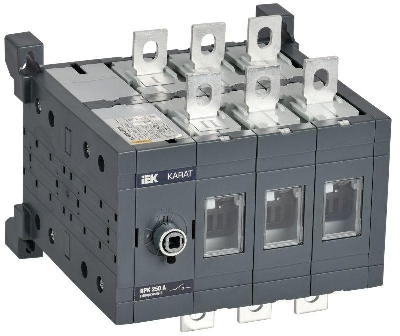 Выключатель-разъединитель ВРК 3п 250А реверс. без рукоятки KARAT IEK KA-VR20-3-0250