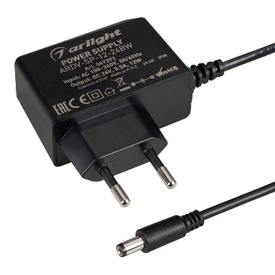 Блок питания ARDV-SP-12-24BW (24В 0.5А 12Вт) адаптер Arlight 049393