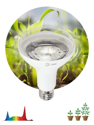 Лампа светодиодная FITO-15W-Ra90-E27 15Вт BR30 E27 220-240В для растений полноспектральная бел. спектр Эра Б0039173