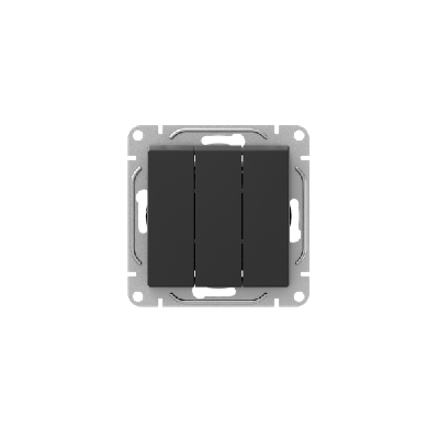 Выключатель 3-кл. СП Эпика механизм черн. EKF UP1-SWB-31