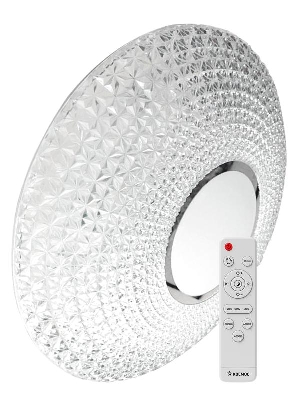 Светильник светодиодный PREMIUM CRYSTAL 75Вт 230В 3000-6500К 6000лм IP40 505х125мм настенно-потолочный управляемый с пультом ДУ КОСМОС KSCrys75W