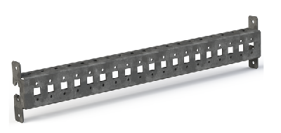 Рейка монтажная перфорированная с внешним креплением Д800 AleSta (уп.2шт) EKF AleSta-ART800