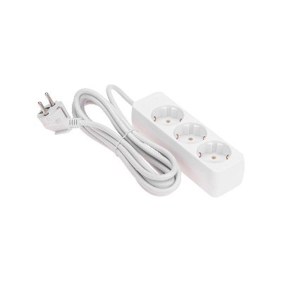 Удлинитель 3х3м с заземл. 3х0.75 бел. PROCONNECT 13-4209