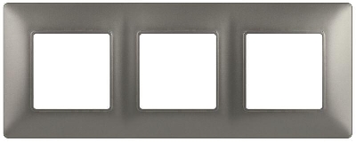 Рамка 3-м Elegance 14-5003-16 для розеток и выключателей титан Эра Б0065817