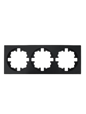 Рамка 3-м OSEN горизонт. квадрат черн. бархат LEZARD 743-4200-148