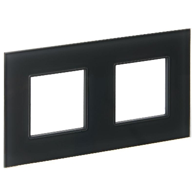 Рамка 2-м SKANDY SK-F22G стекло графит IEK SK-M22-G-K53