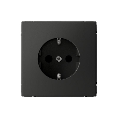 Розетка ArtGallery 16А с заземл. со шторками быстрозажим. клем. механизм базальт SE GAL001445S