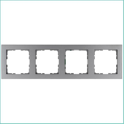 Рамка 4-м G-Classic алюм. Jasmart G1004S
