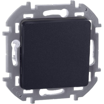 Выключатель кнопочный Inspiria 6А 250В без фиксации НО/НЗ механизм антрацит IEK 673693