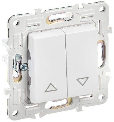 Выключатель жалюзи SKANDY 10А SK-V12W арктич. бел. IEK SK-V15-0-10-K01