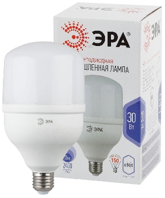 Лампа светодиодная высокомощная STD LED POWER T100-30W-6500-E27 30Вт T100 колокол 6500К холод. бел. E27 2400лм Эра Б0027004