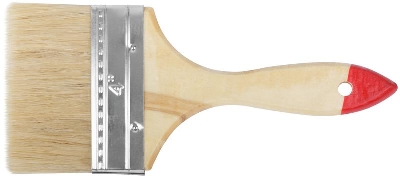 Кисть флейцевая "Стандарт" натур. светл. щетина дерев. ручка 4дюйм (100мм) FIT 01038