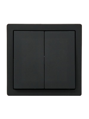 Выключатель 2-кл. ОП LETO черн. бархат LEZARD 752-4200-101