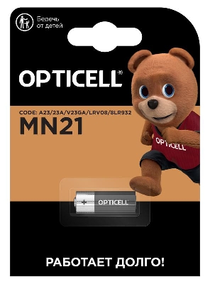 Элемент питания алкалиновый A23/MN21/8LR932 12В (блист.1шт) Specialty Opticell 5070001/6070001