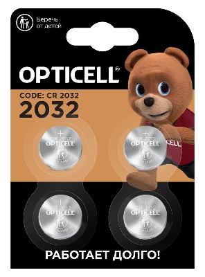 Элемент питания литиевый CR2032 (блист.4шт) Specialty Opticell 5060007/6060007