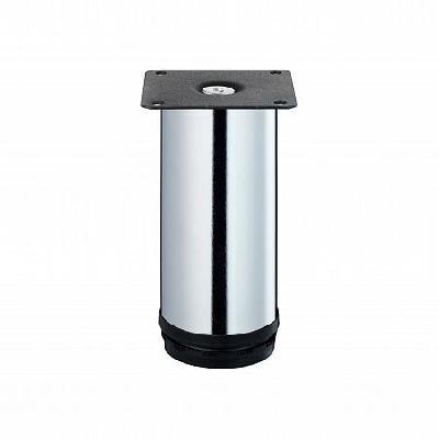 Ножка круглая регулируемая d50х120мм метал. хром Tech-Krep/Zitar 151288