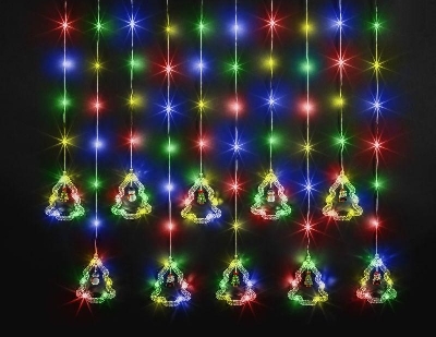 Гирлянда светодиодная "Бахрома" "Елки и фигурки" 95 009 NGF-D034-03 3х0.6м RGBY IP20 Navigator 95009