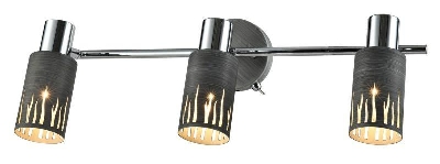 Светильник Lethe 3123-303 3хE14 40Вт настенно-потолочный спот поворотный модерн с выключателем Rivoli Б0055655