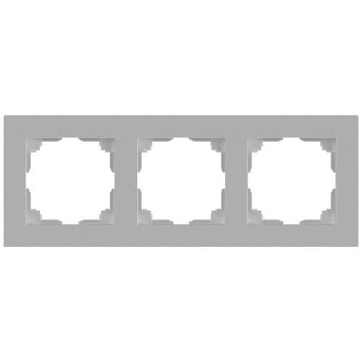 Рамка 3-м СП Accent 6-503-03 алюм. Intro Б0063782