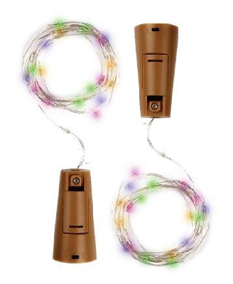 Гирлянда "Пробки" DC-G04-20MS2 20 RGB LED 3х(LR44/LR1154/AG13/G13) в компл. (уп.2шт) ФАZА 5059689