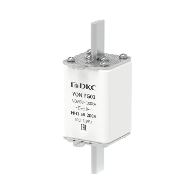 Предохранитель YON ножевого типа FG1 200А 690В хар-ка aR DKC 1FG01-0200-690V-AR