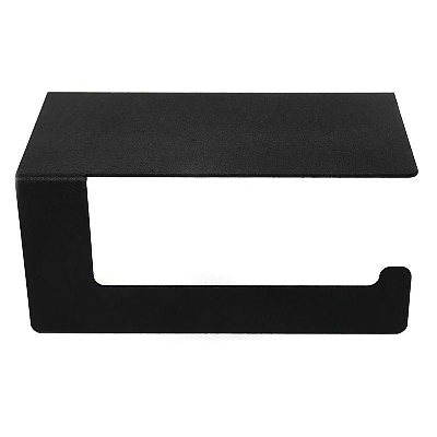 Держатель для туалетной бумаги с полкой хранения черн. Rexant 38-0635